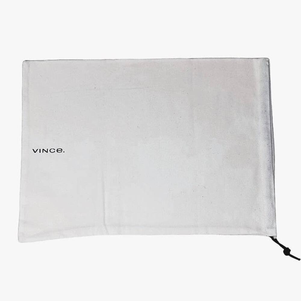 NWOT ~ VINCE White Drawstring Closure Cotton Travel Dustbag Garment Shoe Bag